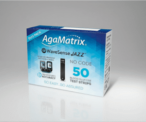 AgaMatrix WaveSense Jazz Duo Test Strips (2×25) – Accurate Blood Glucose Testing