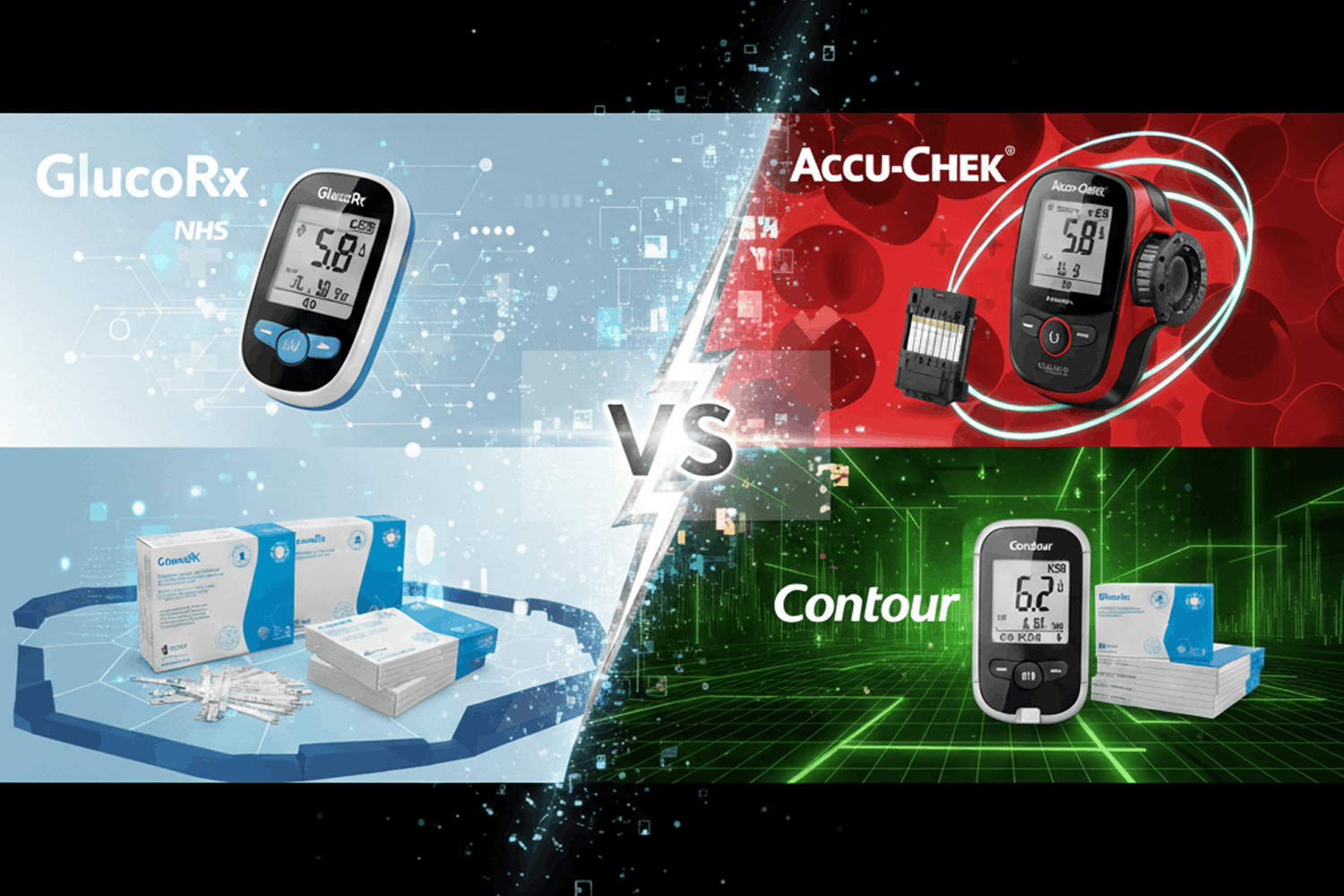 Compare blood glucose monitoring