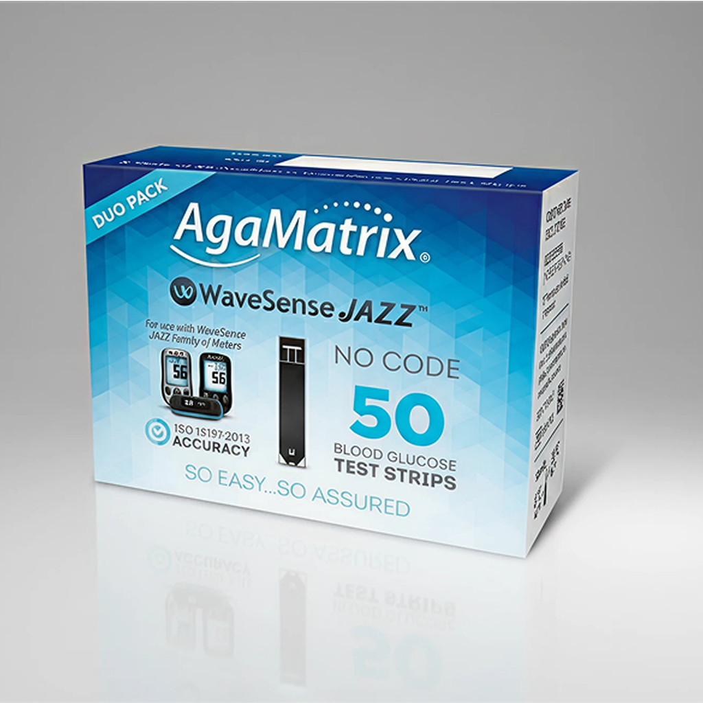 AgaMatrix WaveSense Jazz Duo Test Strips 2x25 pack